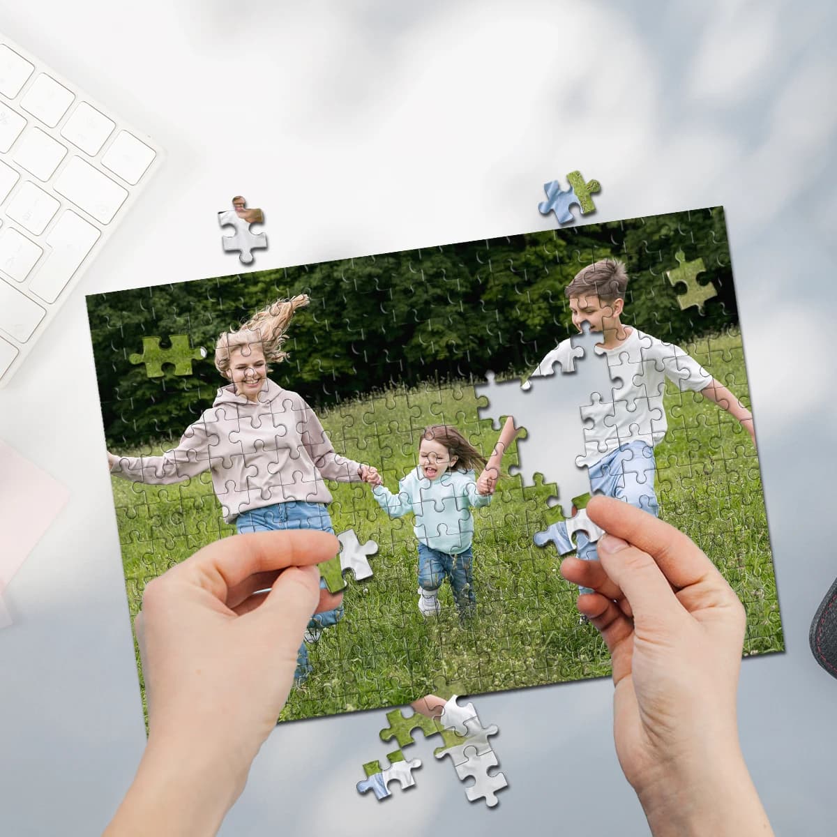 35/300/500/1000 pezzi Foto personalizzata personalizzata Puzzle Famiglia Regalo personalizzato Puzzle Jigsaw Board