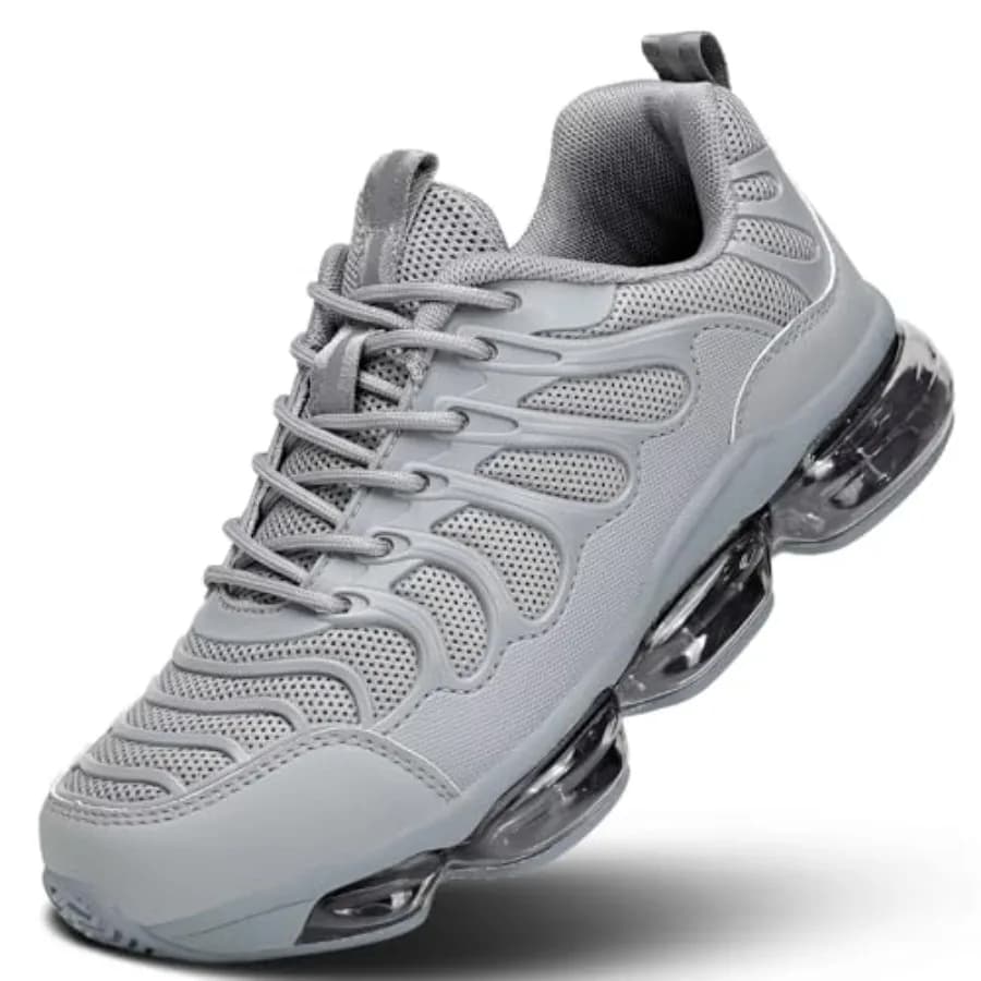 Scarpe da Corsa Srenket per Uomo con Ammortizzazione ad Aria, Sneakers da Tennis alla Moda, Casual, Antiscivolo, Traspiranti per Trail, Sport e Palestra