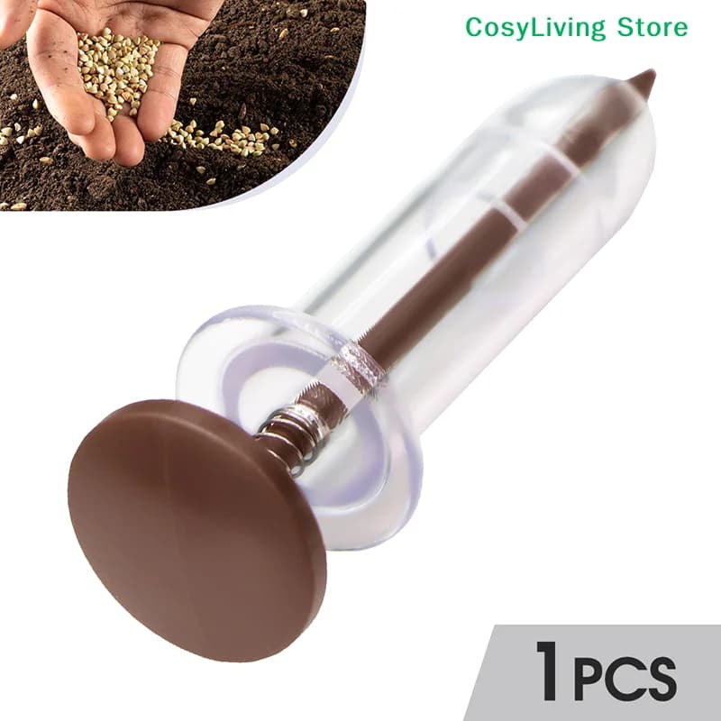 1 pz Mini Dispenser Manuale Portatile per Semi, Strumento per Semina Manuale per Giardino, Vasi e Aiuole - Forniture Essenziali per il Giardinaggio