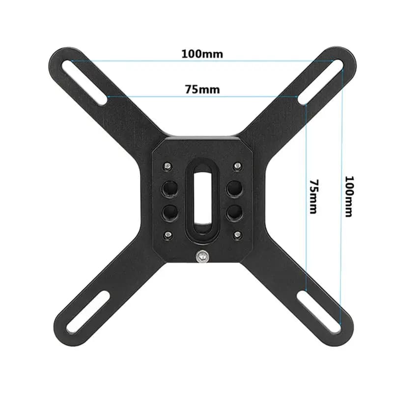MYdaY- Staffa di supporto per monitor regolabile con clip a coda di rondine a sgancio rapido, supporto VESA per schermo LCD da 13 a 32 pollici