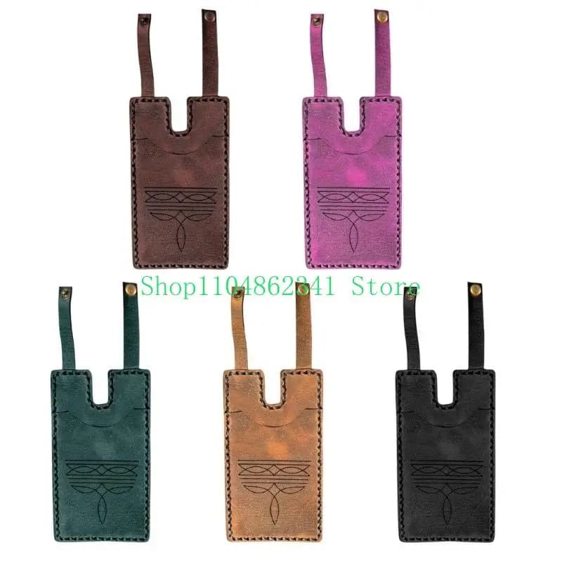 Portafoglio per stivali in pelle fatto a mano Porta carte per stivali western con cinturino con chiusura a scatto Portafoglio per stivali in pelle per donne che guidano l'escursionismo