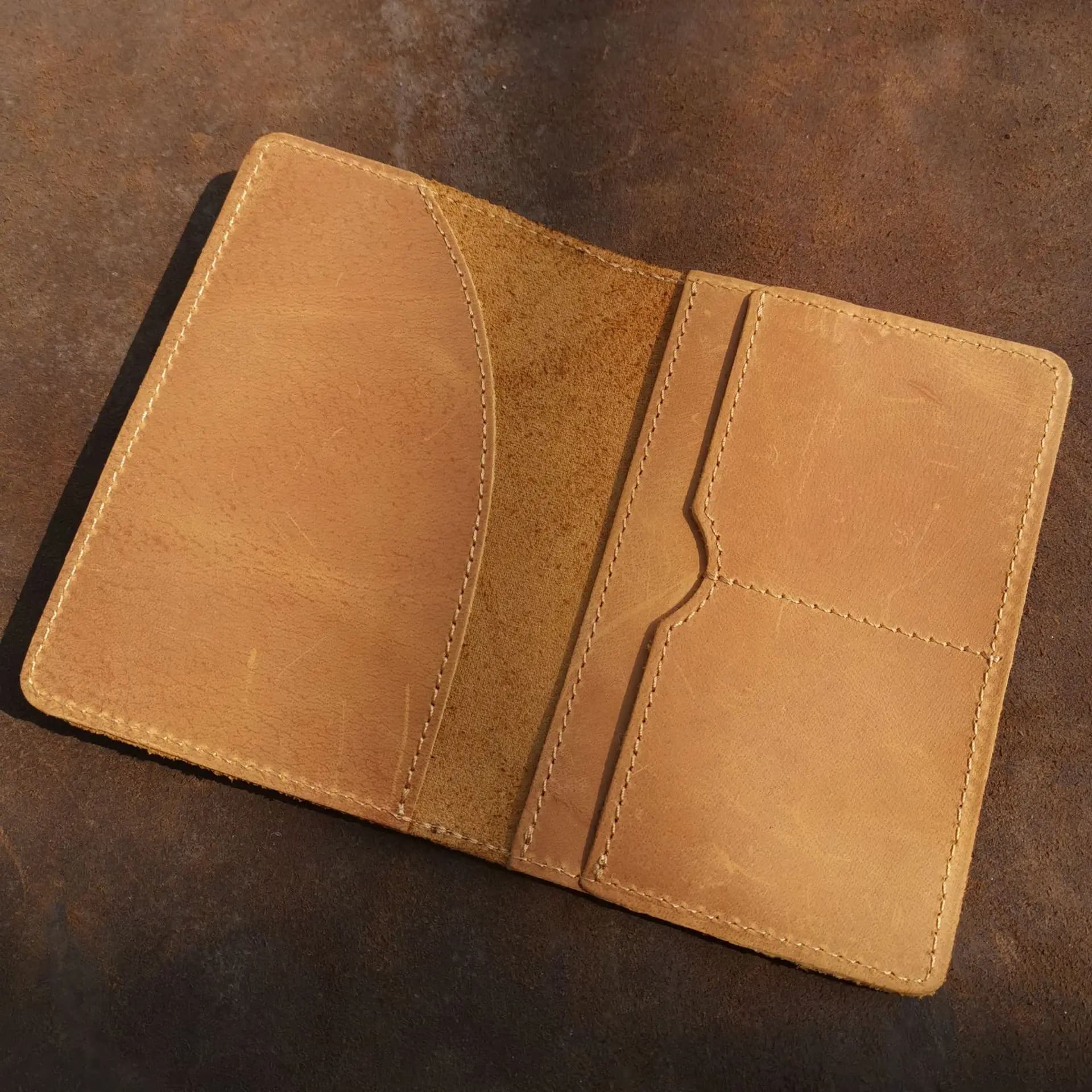 5503 Unisex Crazy Horse Leather Passport Holder Retro Leisure Pickup Clip Bag Real Leather Travel Accessory