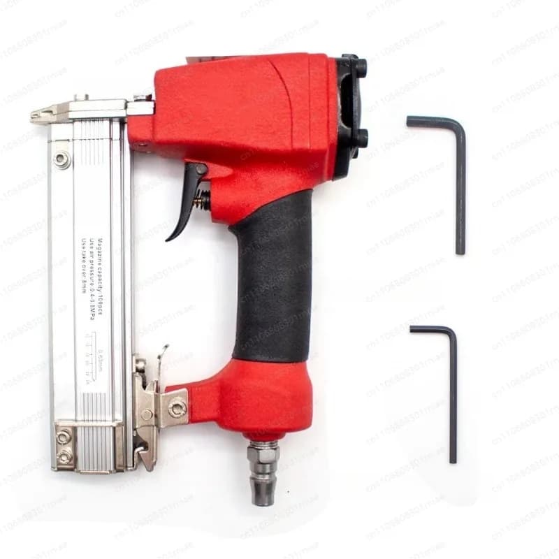 Chiodatrice Pneumatica per Carpenteria, Graffatrice ad Aria Compressa 12-25MM, Chiodatrice Senza Testa per Lavorazione del Legno e Decorazione Mobili