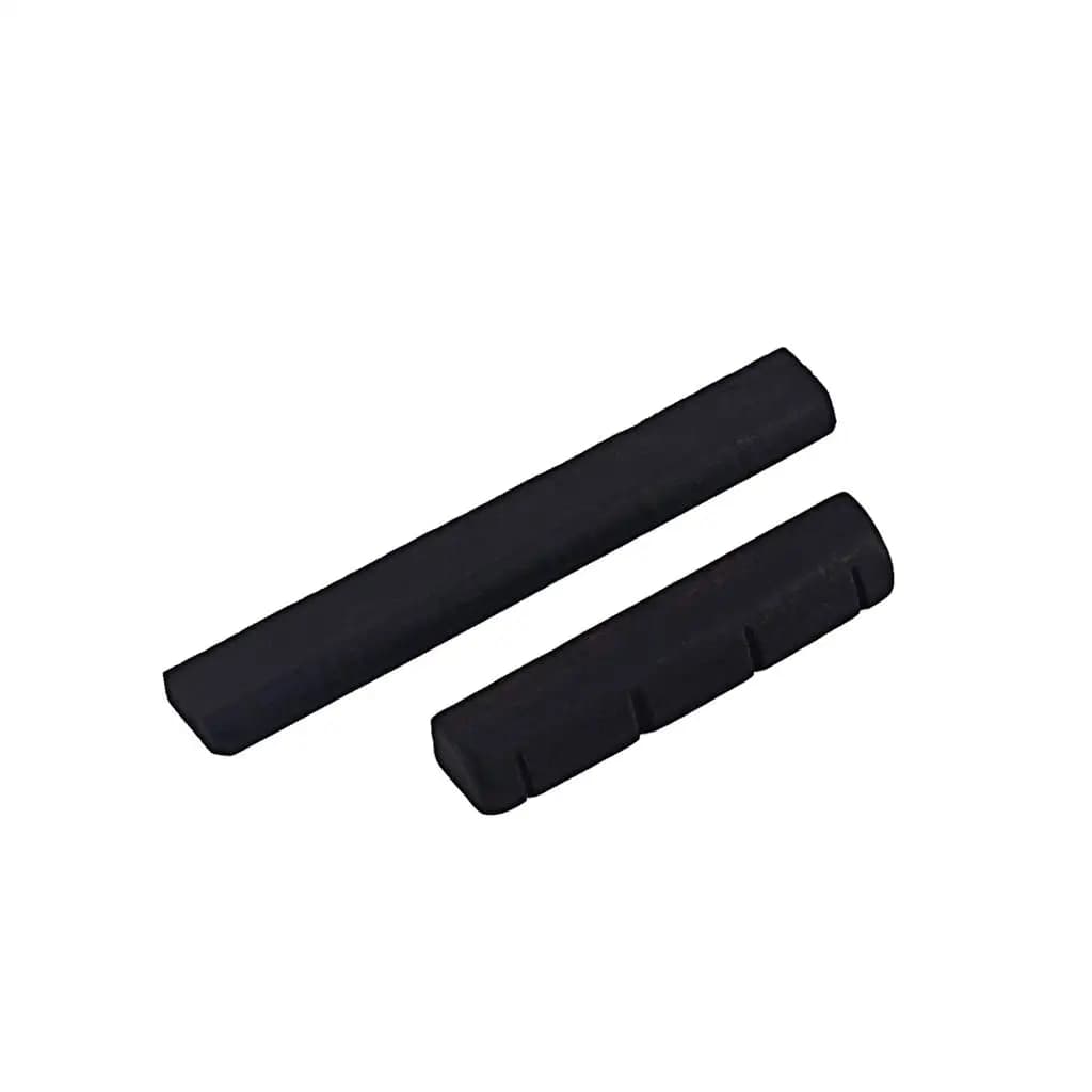 Capotasto e Ponte in Ebano per Ukulele, Accessori in Legno Nero per Chitarra Acustica ed Elettrica a Quattro Corde per Costruttori di Strumenti