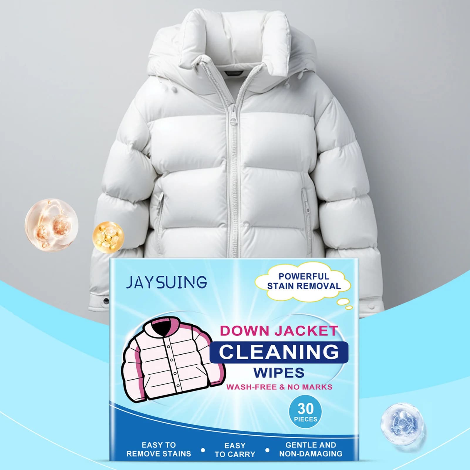 Salviette detergenti portatili mini per giacche e scarpe da ginnastica con funzione di rimozione delle macchie