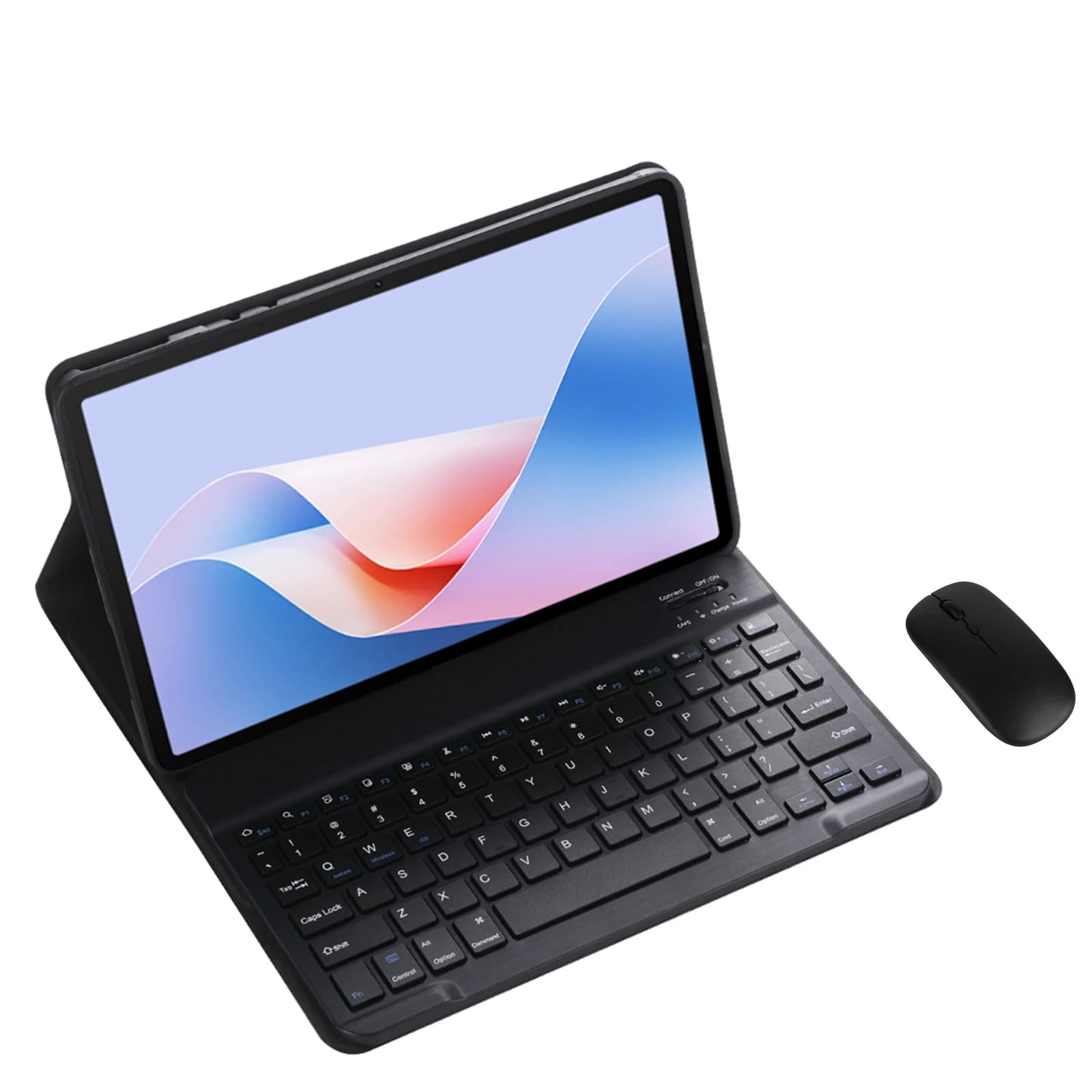 Removable Magnetic Wireless Keyboard PU Leather Support Backlit Keyboard and Mouse Case for Amazon Fire Max 11 (11 inch) Tablet Cover