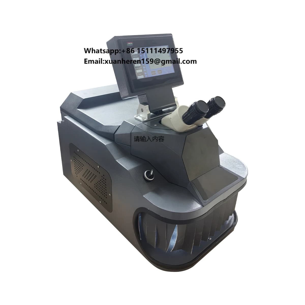 LCCN Good Price Good Quality Desktop Cabinet Jewelry Lase Welding Machine 150W 200W Microscope with LCD CCD HID Sliver Gold