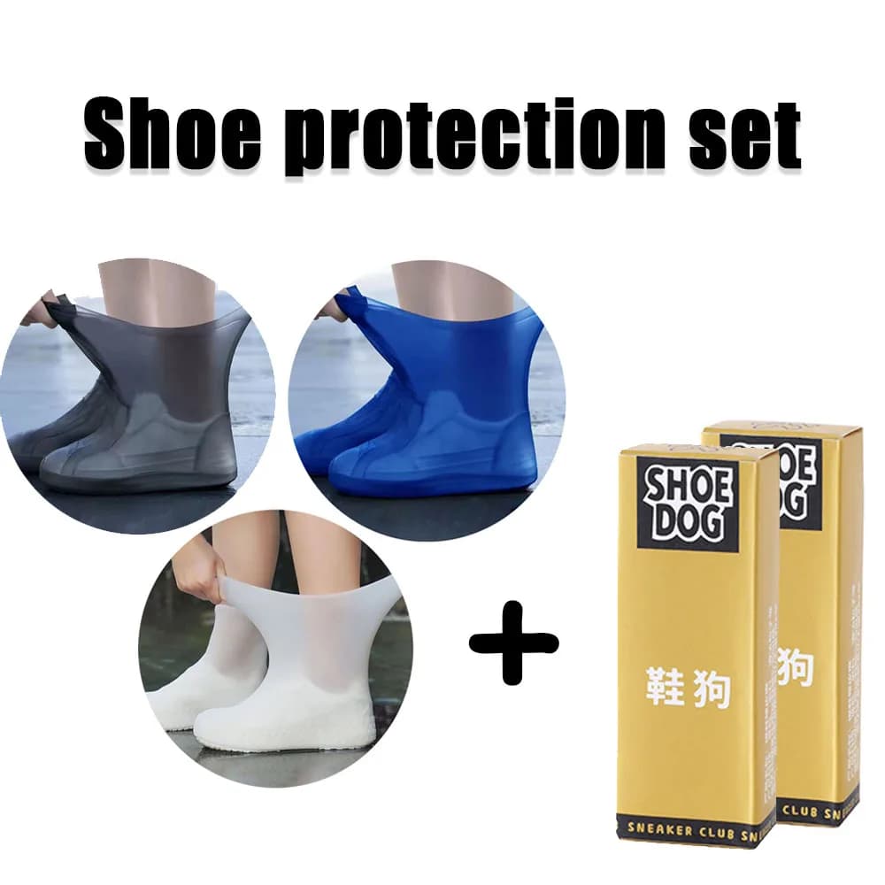 Gomma per la pulizia delle scarpe Gomma riutilizzabile antiscivolo Stivali da pioggia Spazzola per scarpe Copriscarpe Set di gomma Articoli per la casa Uso esterno
