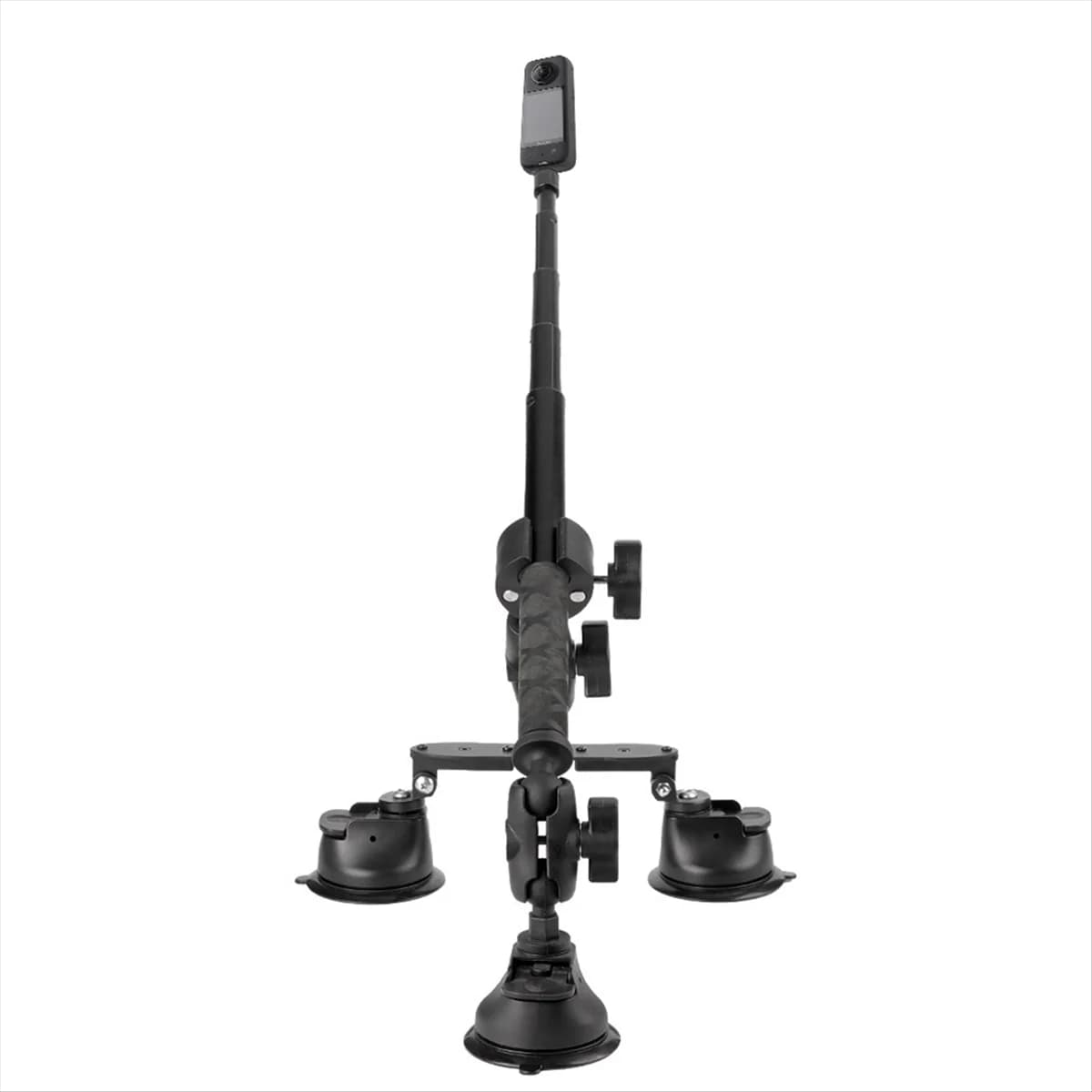 Nuovo kit di montaggio a ventosa per auto con adattatore per testa a sfera invisibile per selfie stick per accessori per action camera Insta360 X4 X3