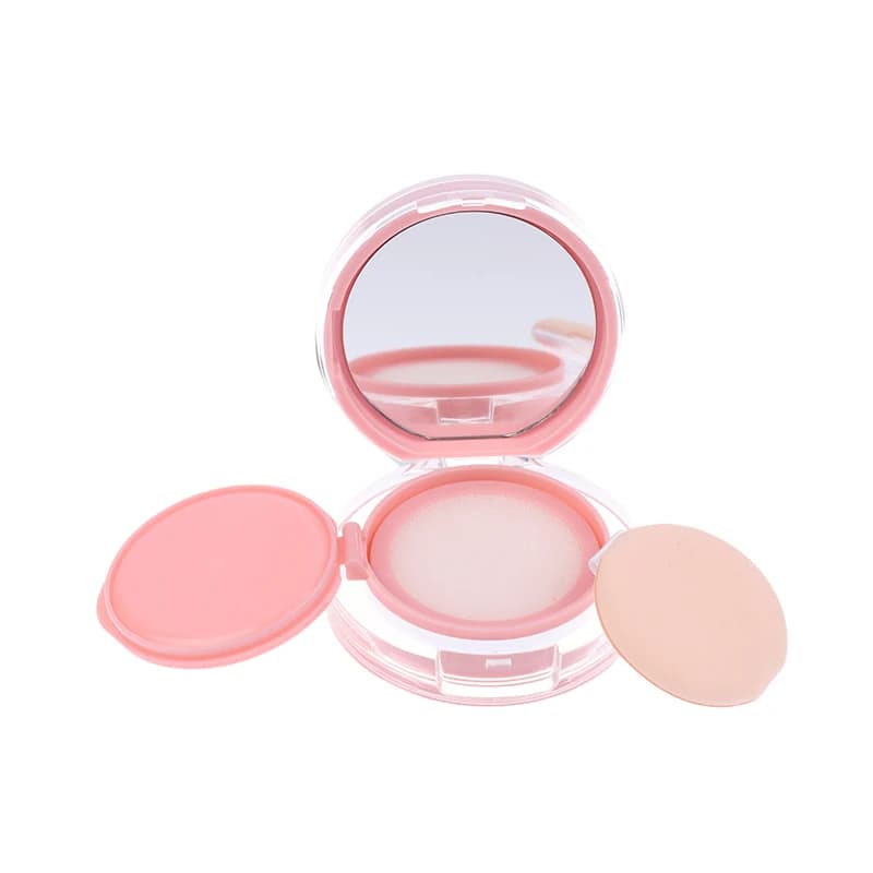 Scatola per fondotinta rosa mini cuscino d'aria fai-da-te vuota con contenitore cosmetico per crema BB a specchio