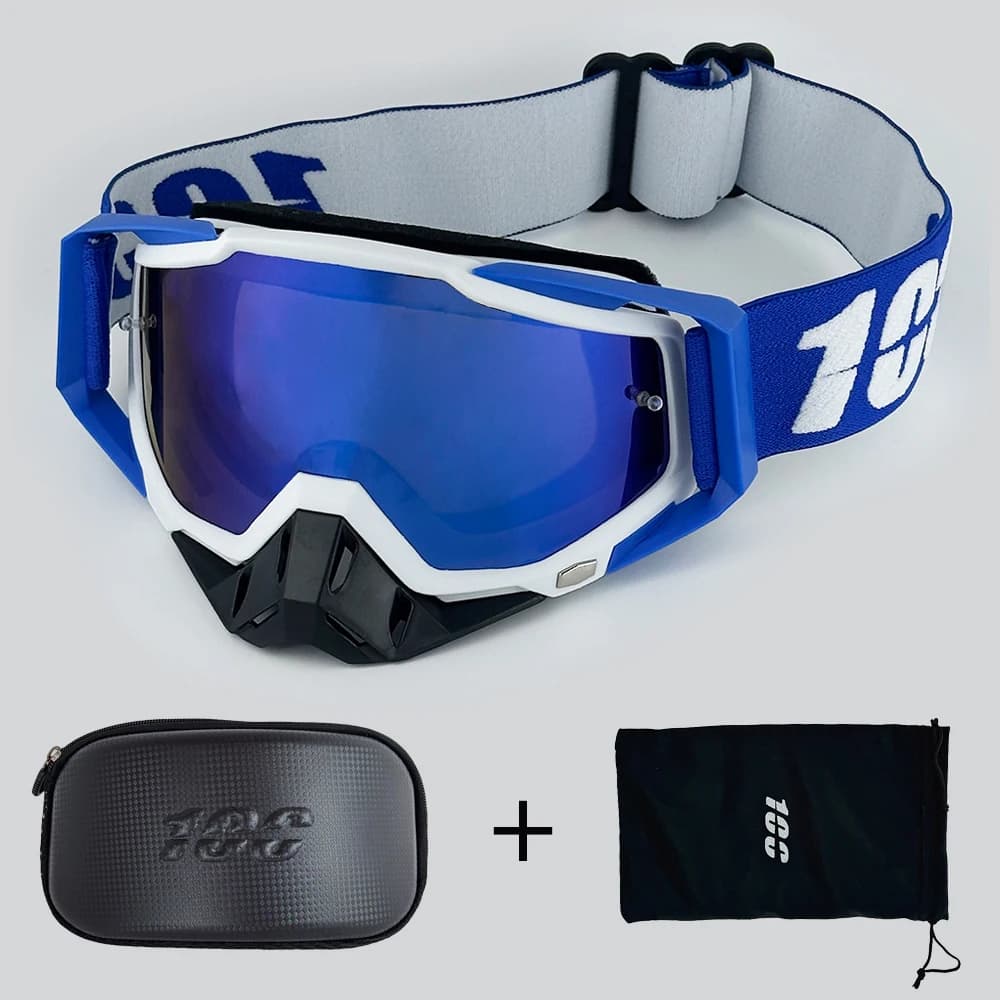 Occhiali da moto 100 Occhiali da ciclismo Outdoor Off-Road Sci Sport MX ATV Dirt Bike Occhiali da corsa Occhiali da motocross Bike Google