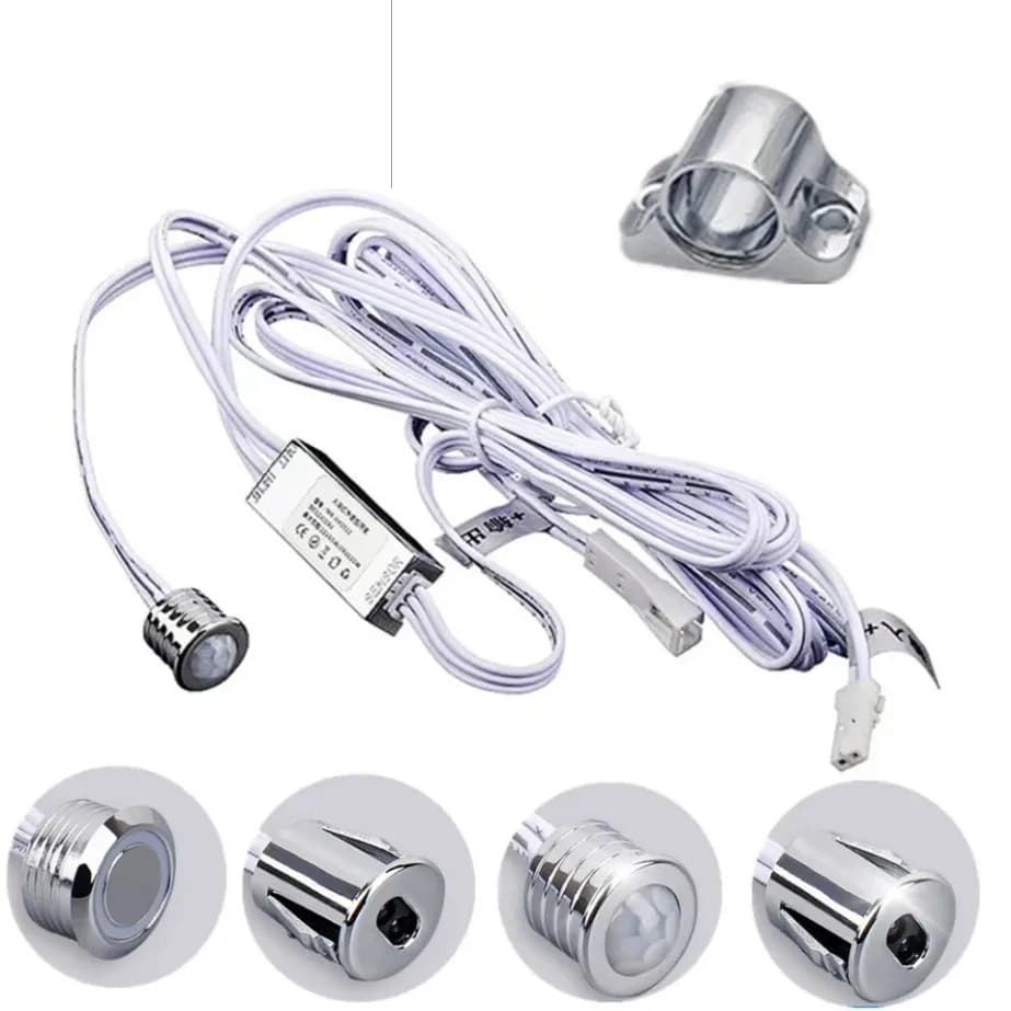 Interruttore del sensore tattile Interruttore di scansione manuale 5A 12V-24V Sensore di movimento PIR Onda manuale Scansione Smart LED Armadio Luce dell'armadio / Lampada da armadio