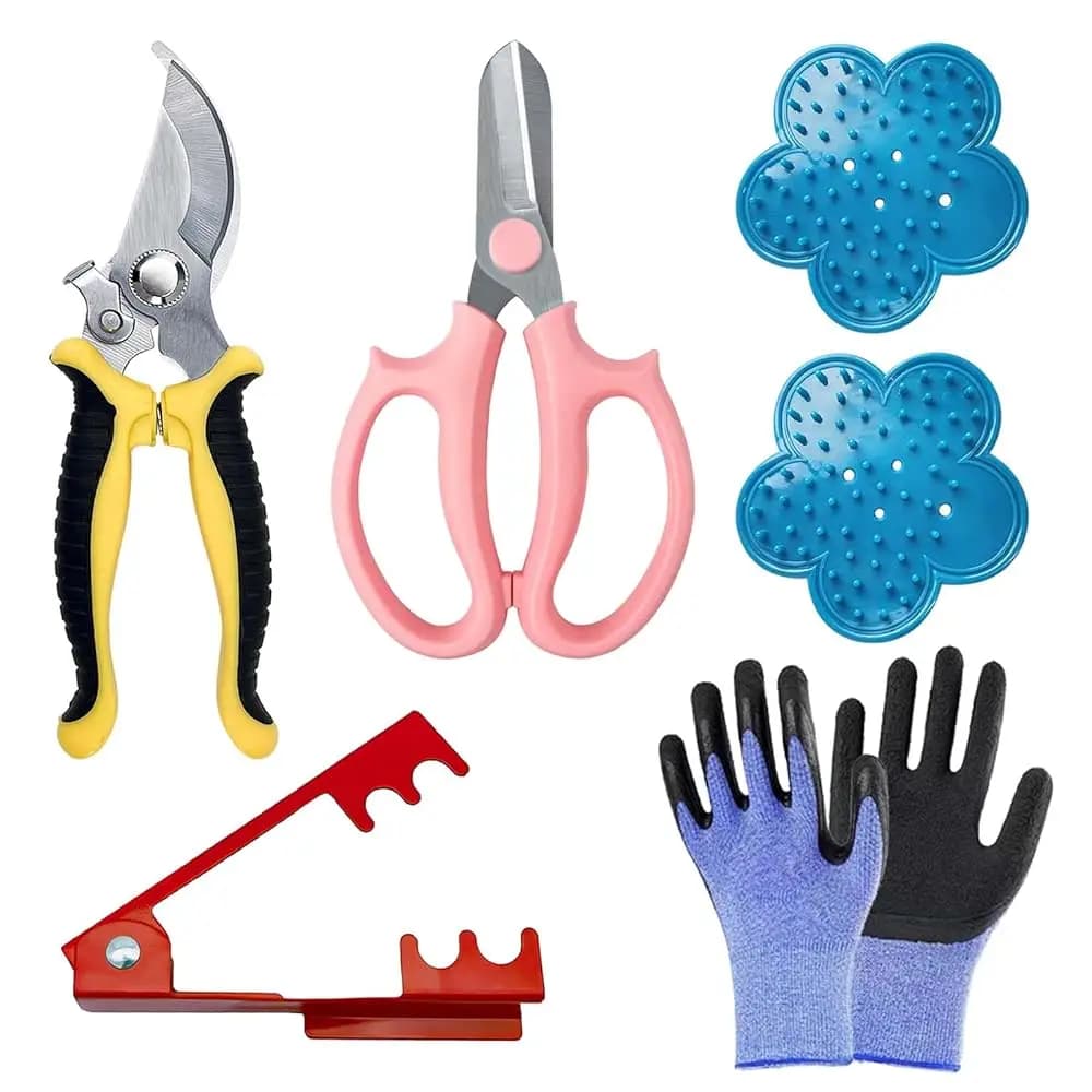 Kit Floreale, Strumento per Rimuovere i Spini di Rosa, Set di Forbici da Potatura, Kit per Fioristi, per Forniture Floreali