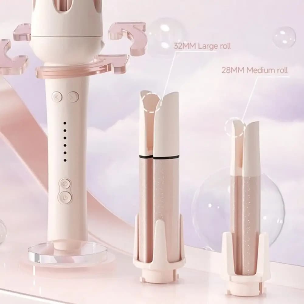 Automatic ceramic hair curler 5-in-1 with Negative ions, Ferro Arricciacapelli Automatic Anti-scotting, Hair Straight Comb