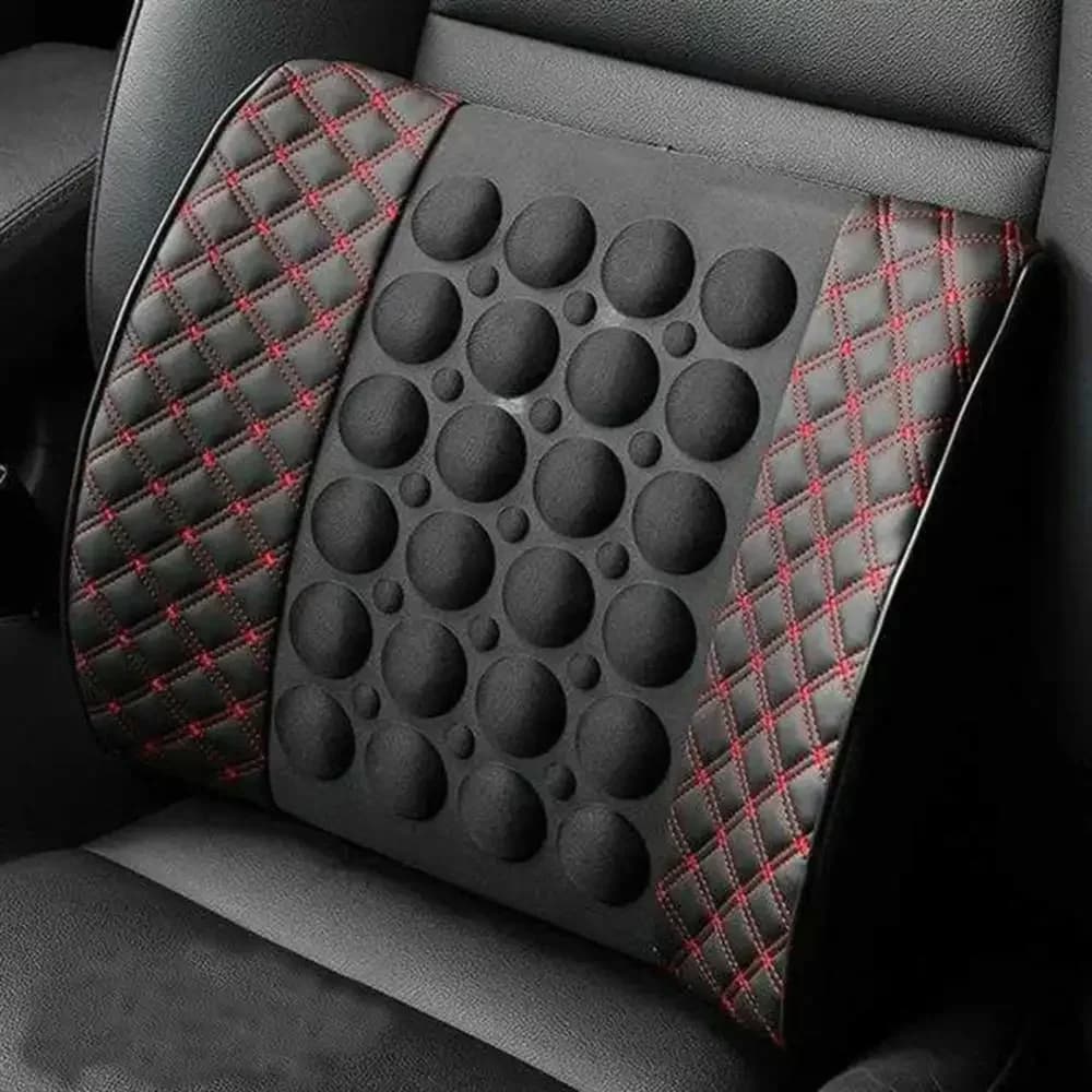 Cuscino per massaggio elettrico per auto allungamento resistente alla piega sedile del veicolo durevole moderato supporto per la vita posteriore massaggiatore lombare