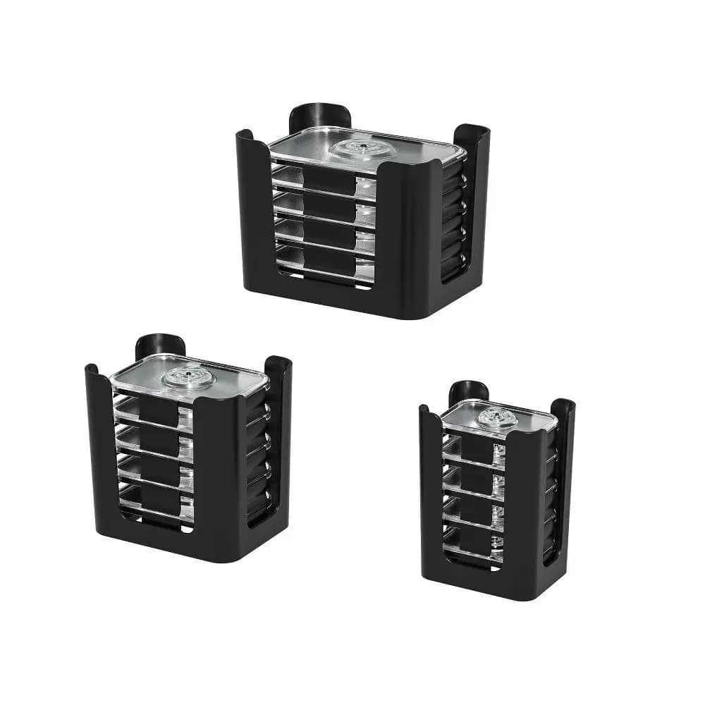 3pcs Holds 24 Lids Food Container Lid Organizer for 4.7 & 3.2 Cup,1.3 Cup Meal Box Lid Storage for Rubbermaid Brilliances