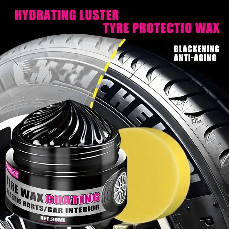 Pasta di rivestimento nera per riparazione plastica e gomma -General Motors Cera per riparazione interni pneumatici, Cura multiuso dell'auto, lucidatura duratura