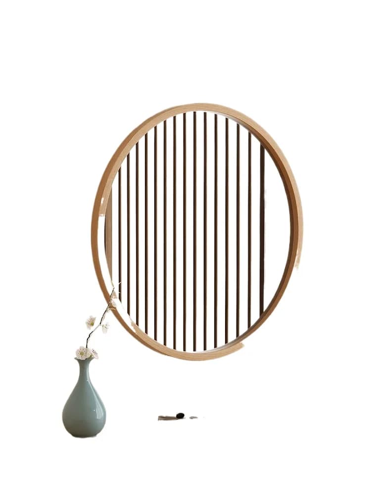 Nanzhu specchio cosmetico rotondo specchio da parete lavabo da bagno non perforabile a parete