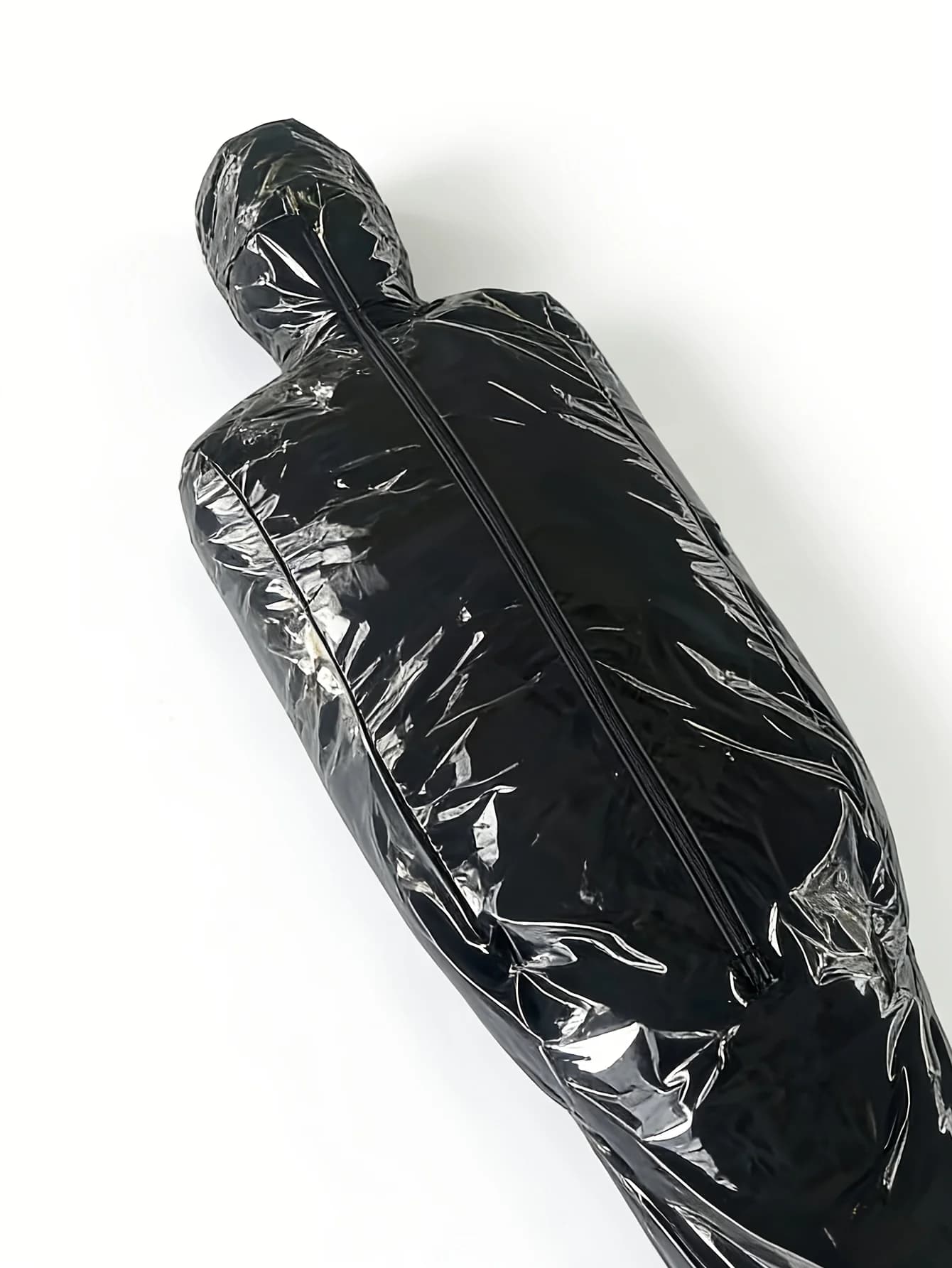 PVC Mummia Costume Size Extra Large, Bodystocking for Adults, PU Indoor Jumpsuit, Polished Leather Jumpsuit for Cosplay
