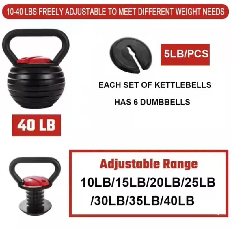 2026 Hot Sale Attrezzatura Fitness Palestra Pesi Russi Calavera Allenamento Muscolare Set Kettlebell Regolabile da 9kg in Ghisa per Competizione