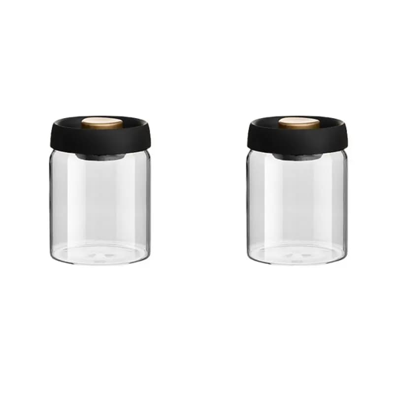 AS60-2X Coffee Beans Vacuum Sealed Tank Household Moisture-Proof Air Extraction Airtight Container Food Storage Jars,C