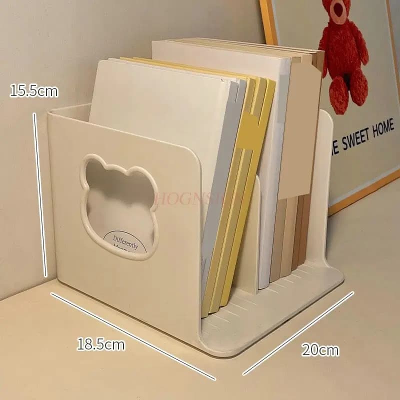 1 pz Supporto per libri da tavolo creativo, scaffale per libri a strati, scaffale per cartelle varie per ufficio, scaffale per dormitorio per studenti