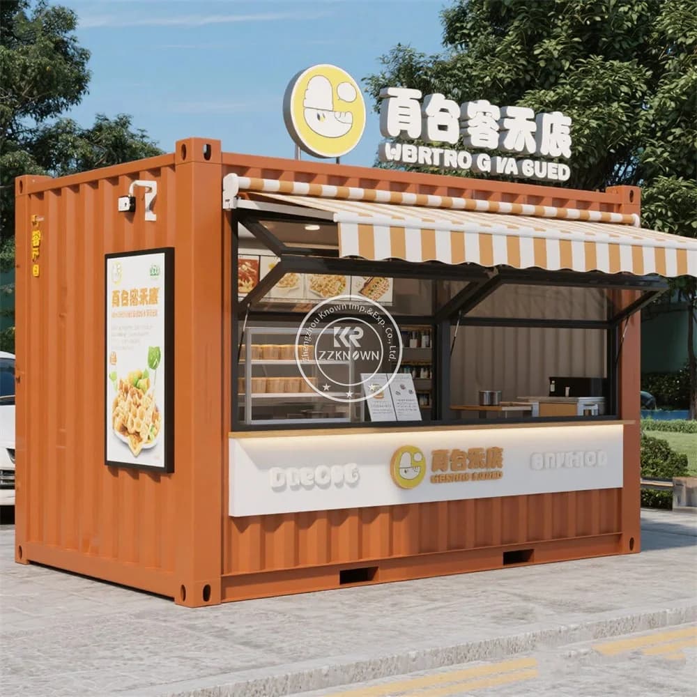 Ristorante di contenitori Contenitore di spedizione prefabbricato Ristorante di contenitori per camion di cibo con cucina