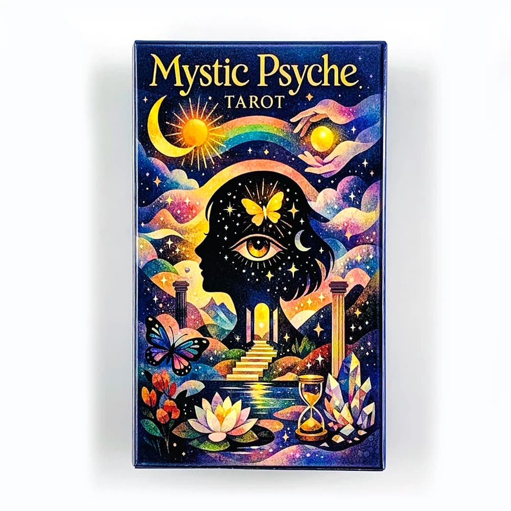 New Mystic Payche Tarot Cards 78 Cards Prediction Divination Tarot Deck Party Board Game Entertainment Leisure Cards Game