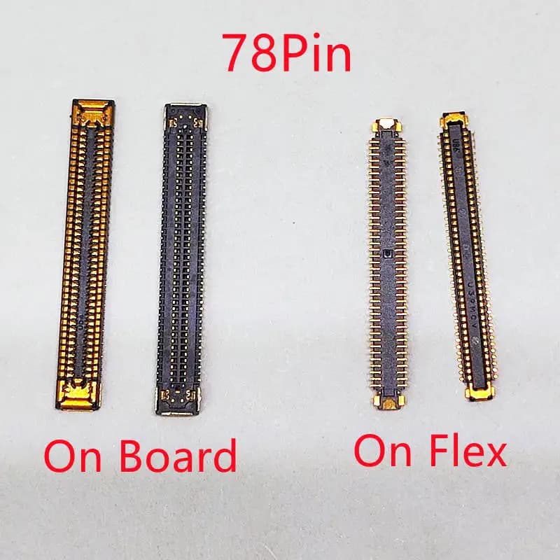 5-20Pcs LCD Display Screen Flex FPC Connector For Samsung Galaxy A52 5G A526 A526B 4G A525 B F USB Charger Charging Plug 78 Pin