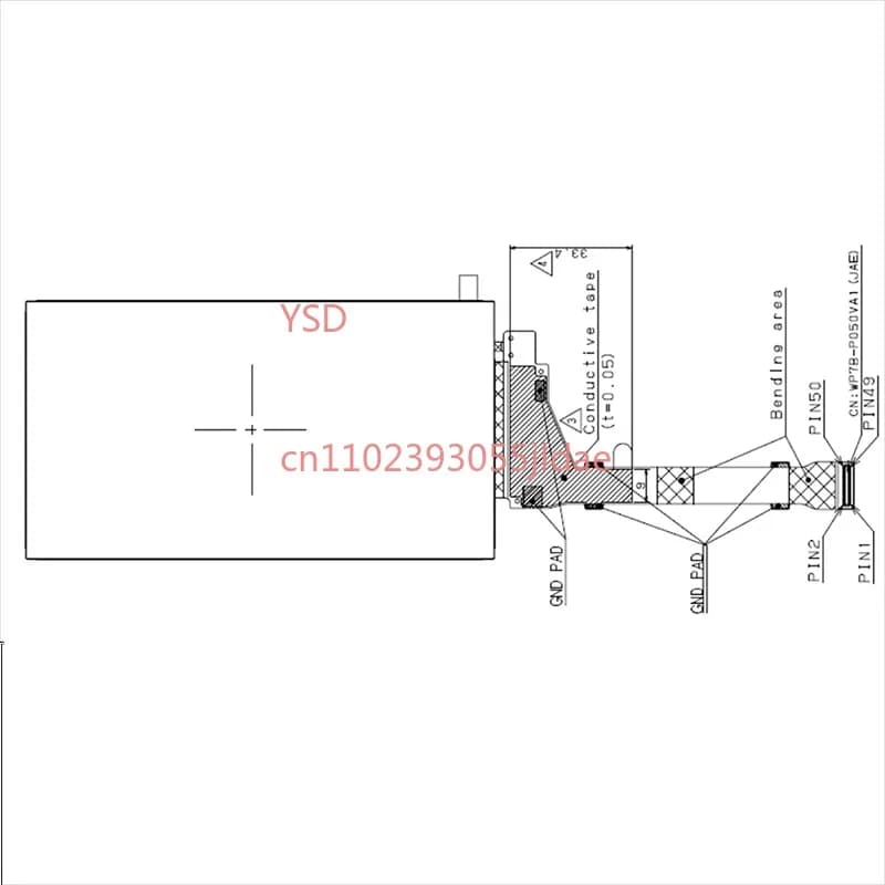 LS055R1SX04 Display LCD 2K da 5,5 pollici senza retroilluminazione, scheda HDMI, ricambio per stampante 3D