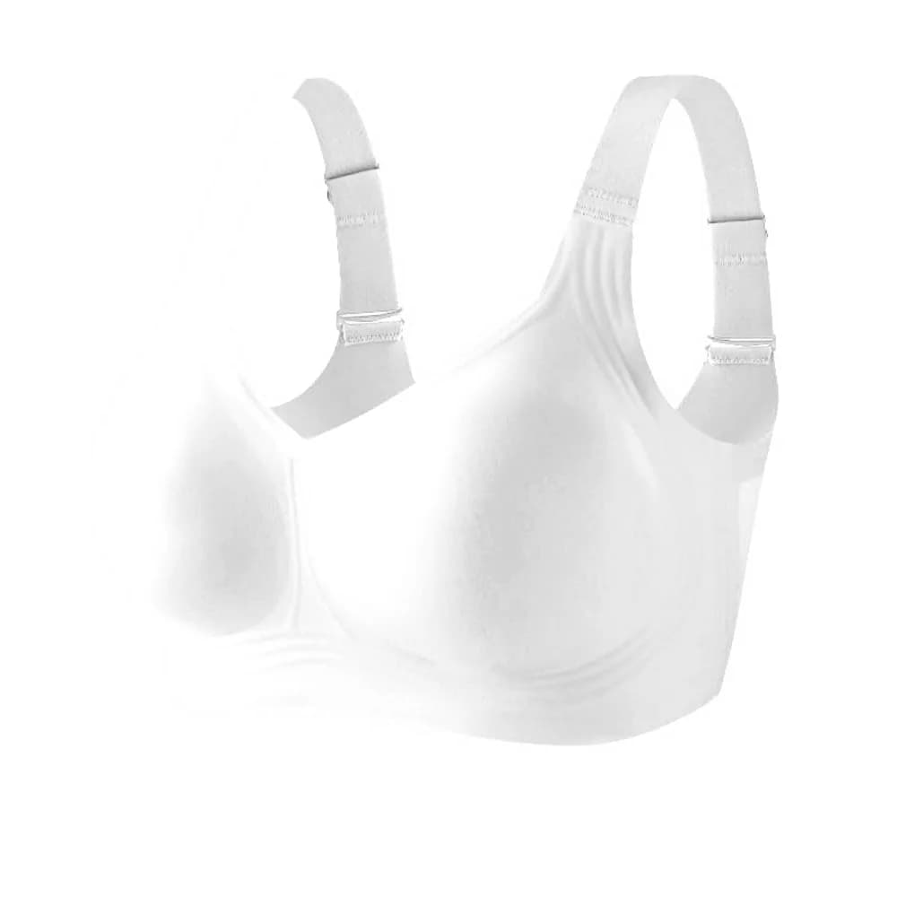 Solid Color Adjustable Wireless Bra Tank Top Style Anti-Sagging Underwear for Women Plus Size Push-Up Deep V Bra Women