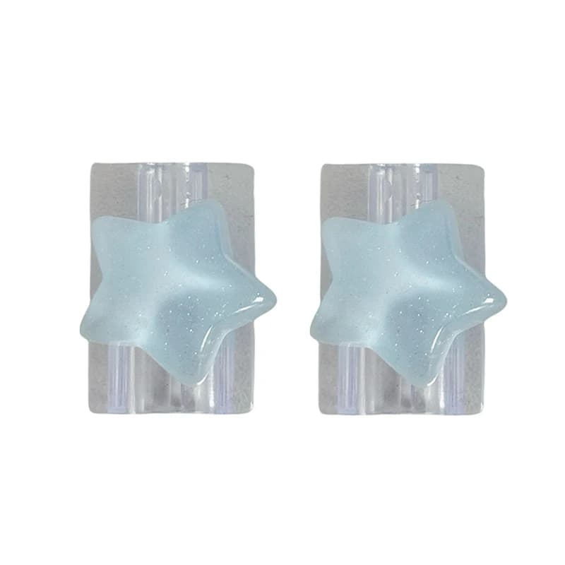 2Pcs Korean 3D Ocean Stars Charger Protector – Cute Cable Cover & Winder Organizer (Phone Charger Accessories)
