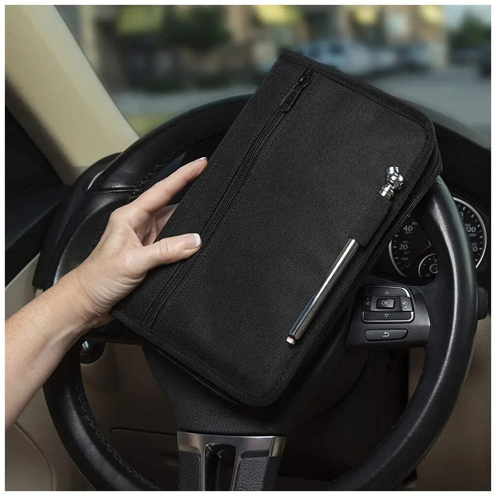 Cartella portaoggetti multitasche universale per auto Borsa per guanti Manubri Documenti Supporto per organizer Prodotti per interni auto 24 * 17,5 cm