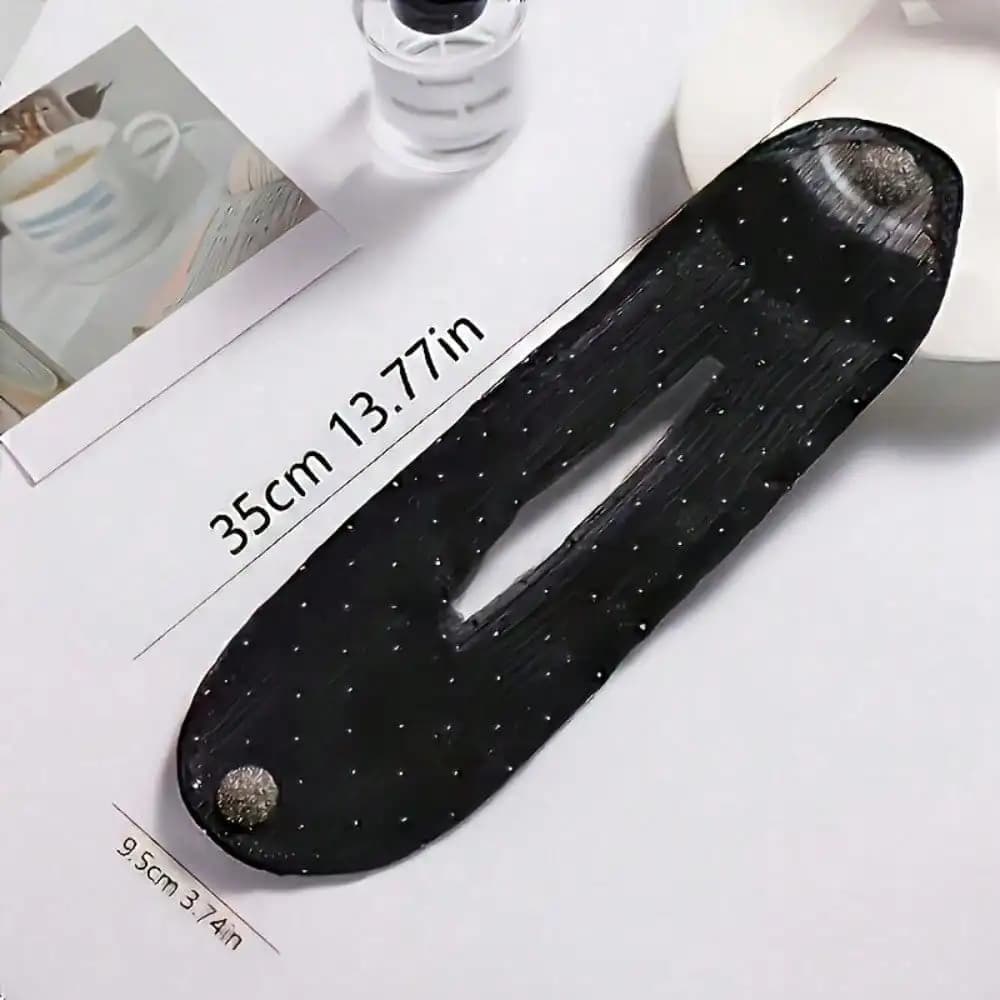 Fermaglio per capelli vintage francese con strass a pois intrecciati - Anti-allergico e resistente allo sbiadimento, design robusto per