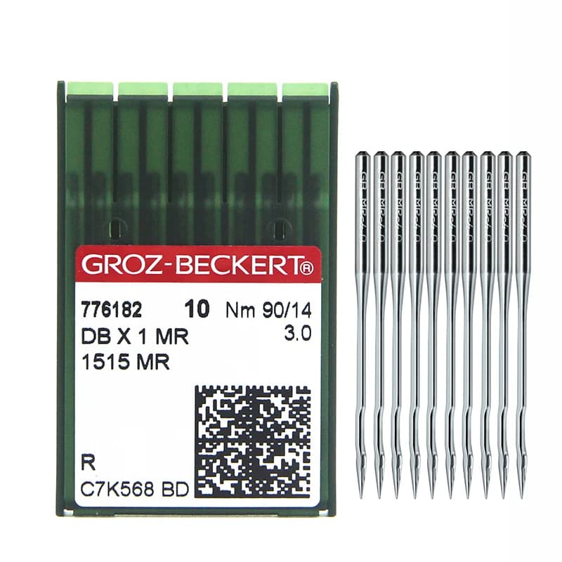 50PCS DBX1MR Groz-Beckert Curved Back Sewing Needles For For Industrial Lockstitch Accessories DB*1MR 1515MR JUKI BROTHER