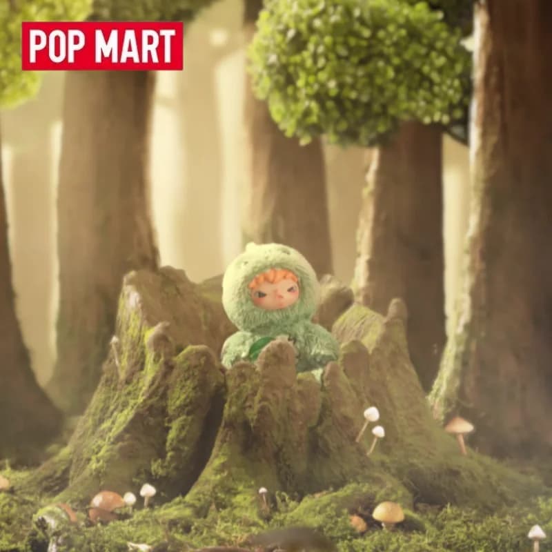POP MART Hirono Dino Plush Doll Pendant Series Blind Box Toys Kawaii Anime Action Figure Surprise Mystery Box Dolls Gift
