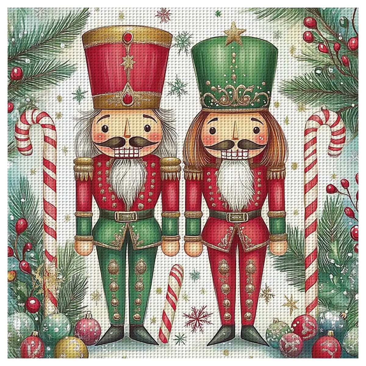 1pc 40X40CM/15.74inch Flower Stamped Cross Stitch Kit DIY Kit 11CT/14CT DIY Embroidered Set DIY Cross-Stitch Set Joy Sunday