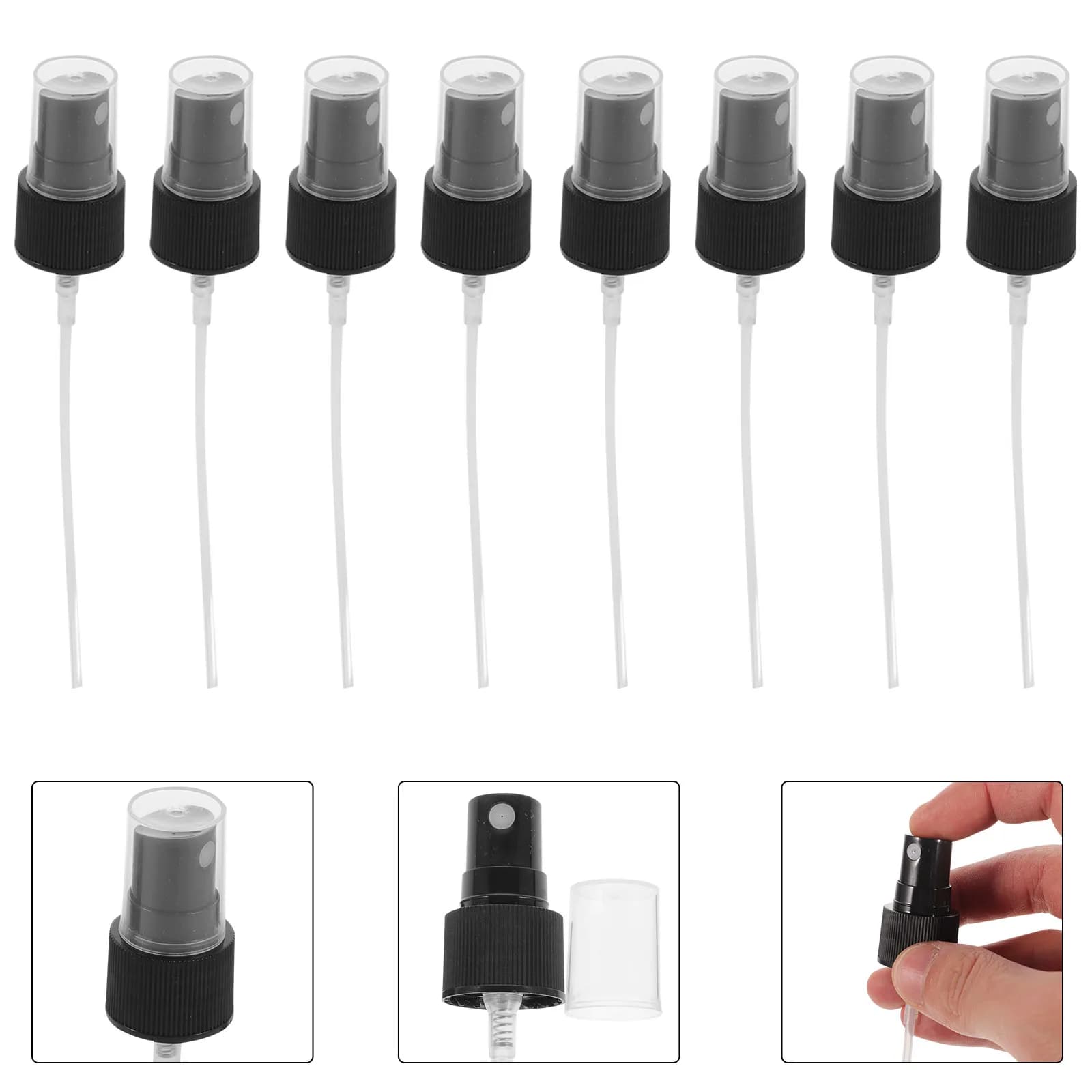 Tappi per Bottiglie con Pompa Manuale, Mini Spruzzatori per Profumo, Balsamo, Olio Essenziale, Nebulizzatori a Getto Fine
