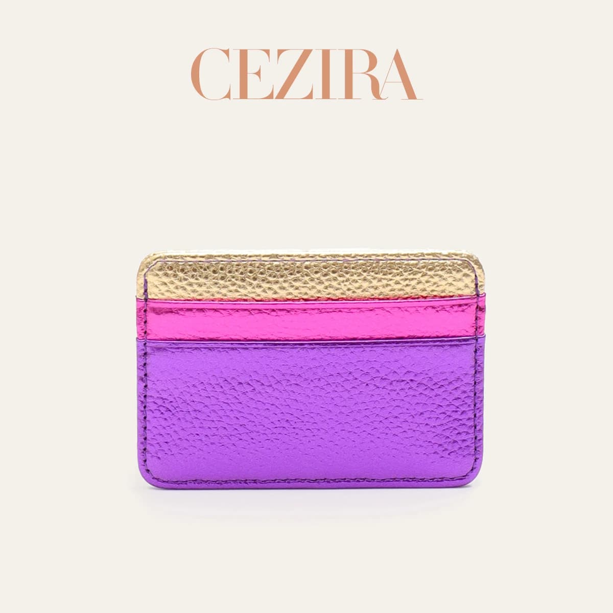 Porta carte di credito sottile corto RFID in pelle vegana PU metallizzata con stampa di pelle di serpente di lusso Borsa portatile multi slot