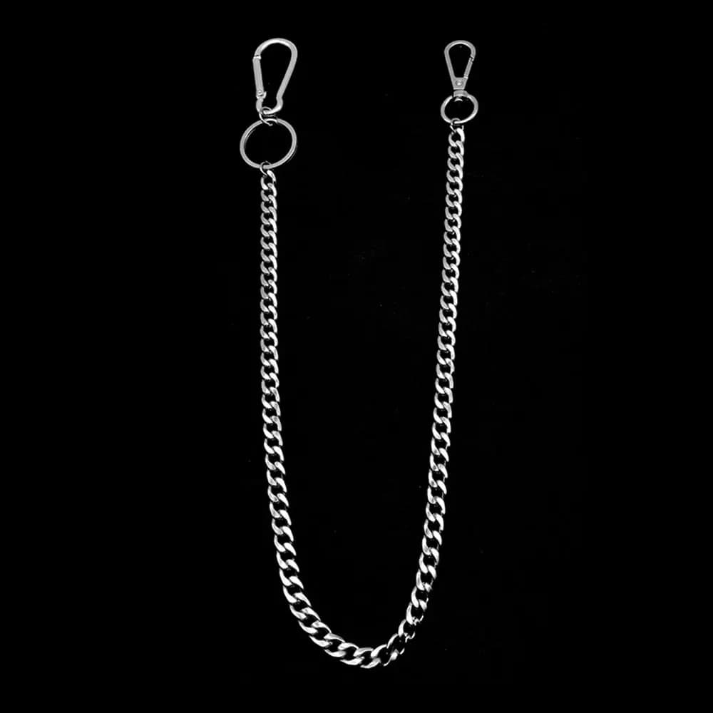 HipHop Hipster Metal Stainless Steel Punk Big Ring Trousers Chains Wallet Chain Key Chains Belt Chain