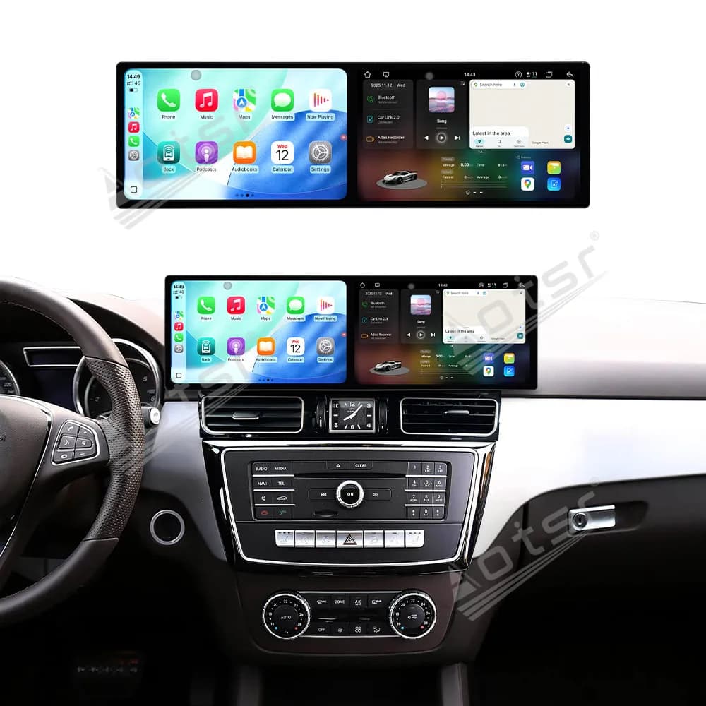 9.1 Inch Dual Screen Car Radio For Mercedes-Benz GLE GLS 2015-2018 Car Multimedia Video Player Stereo GPS Navigation Carplay 4G