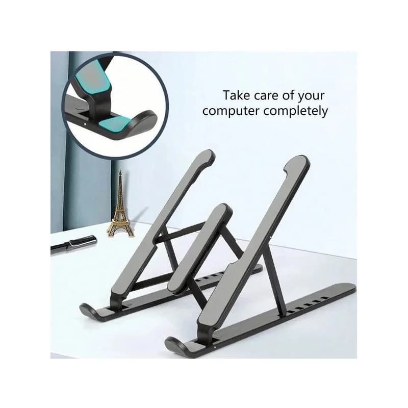 Portable ABS Laptop Holder Stand Aluminum Alloy Foldable Laptop Cooling Bracket Lifting Non-slip Foldable Laptop Stand Home
