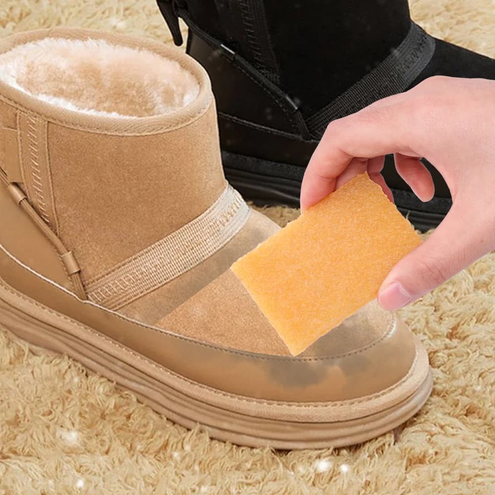 1pc Salviette per la pulizia delle scarpe Pelle scamosciata Pelle di pecora opaca Pulizia della pelle Gomma da cancellare Abbigliamento in pelle per la casa Decontaminazione professionale