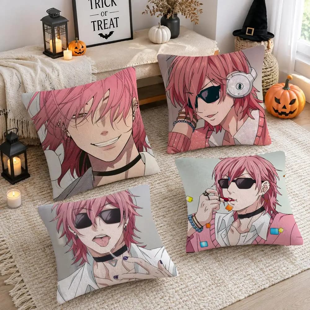 Cushion Cover Plush Decorative Pillow Case With Hidden Zipper Cutecore Room Decor For Home Anime Y-Yarichin Club