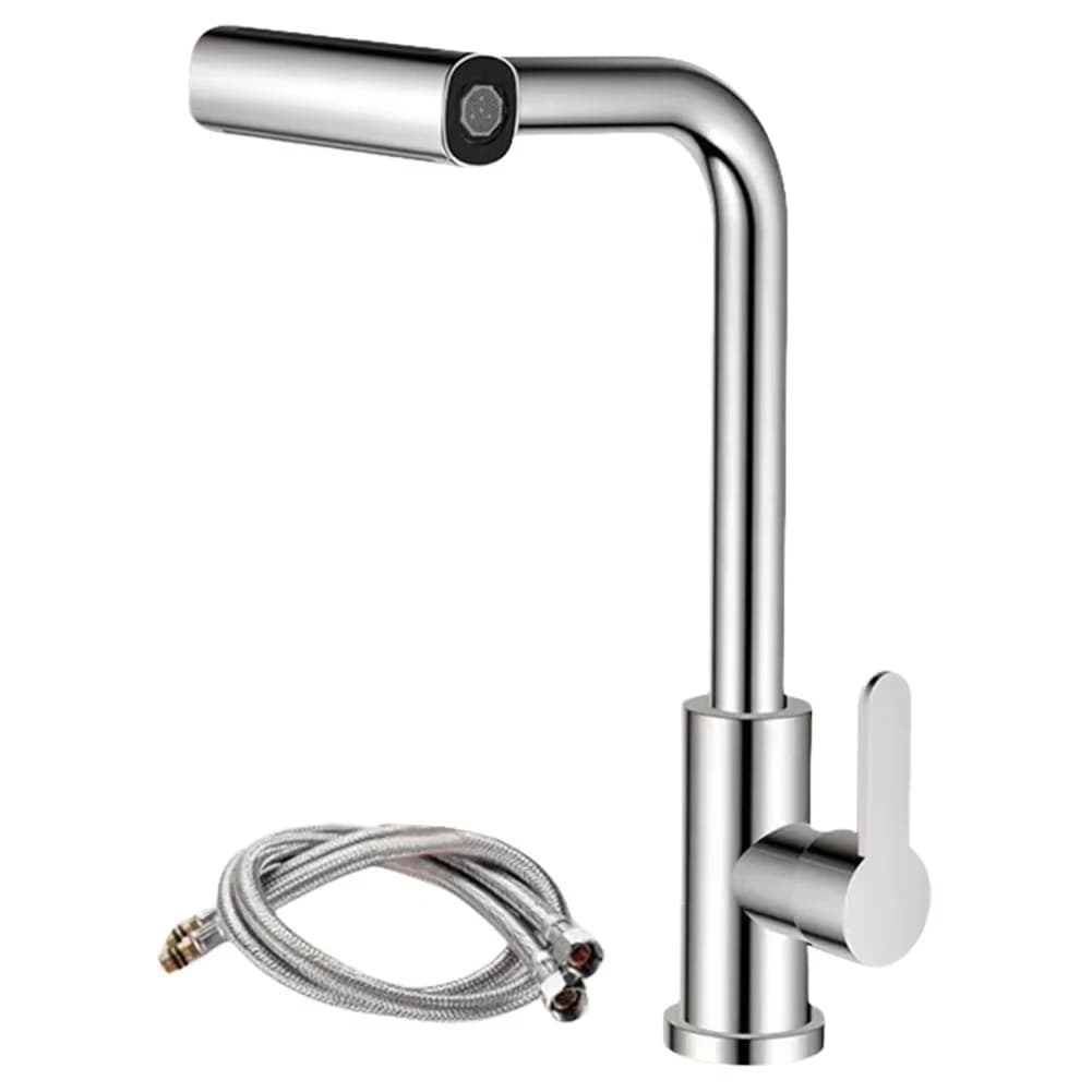 Multi functional kitchen faucet with rain flow nozzle, waterfall style kitchen sink faucet, deck installation, kitchen mixer fau