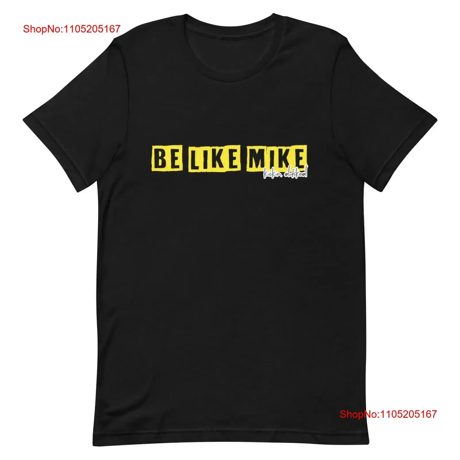 T-shirt da abbinare Retro 4 Thunder Be Like Mike Sneaker vintage lavato traspirante allungato elegante streetwear homme Versatile
