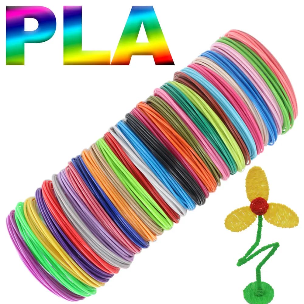 PLA Filament for 3D Printing Pen Colorful Without Smoking and Odor 1.75mm 20 Colors Suitable for Kids Birthday Christmas Gift