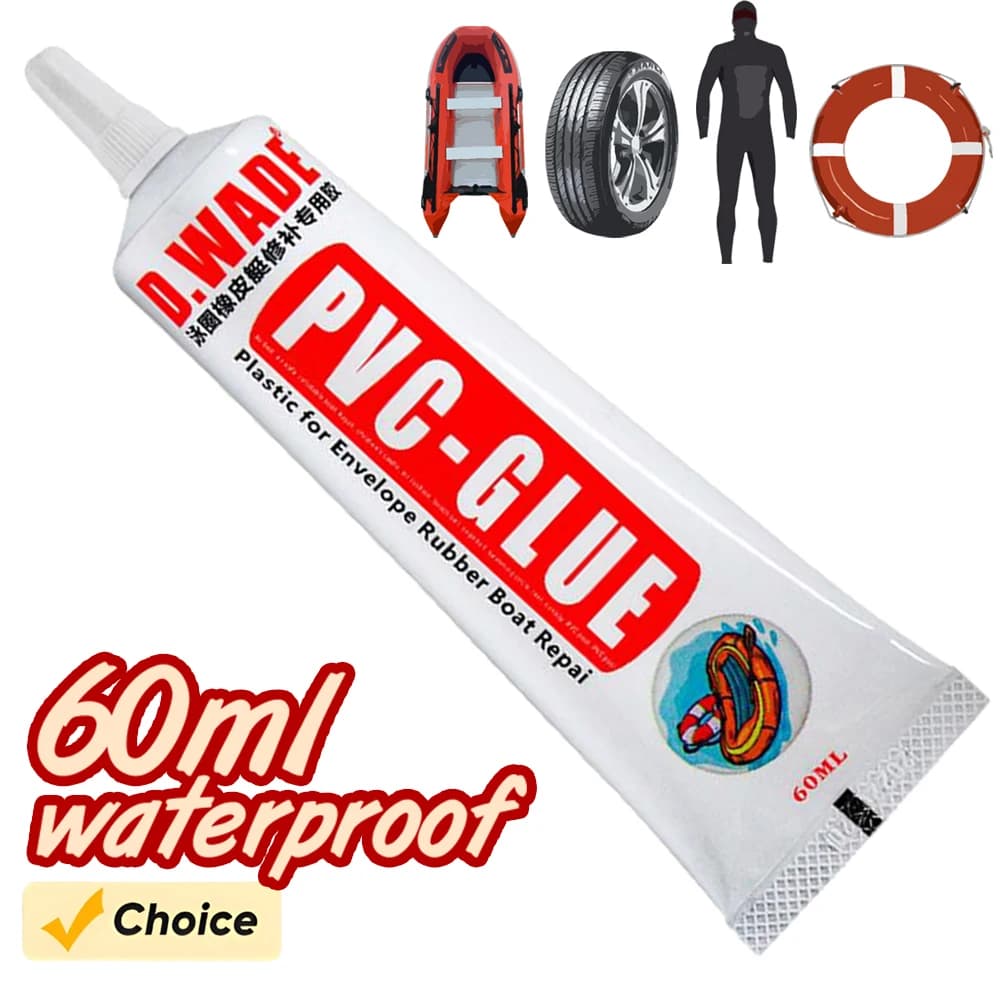 1/3/10 Pezzi 60ml Colla Adesiva PVC per Riparazione Gommoni, SUP, Paddle Board, Kayak, Forniture per Ufficio