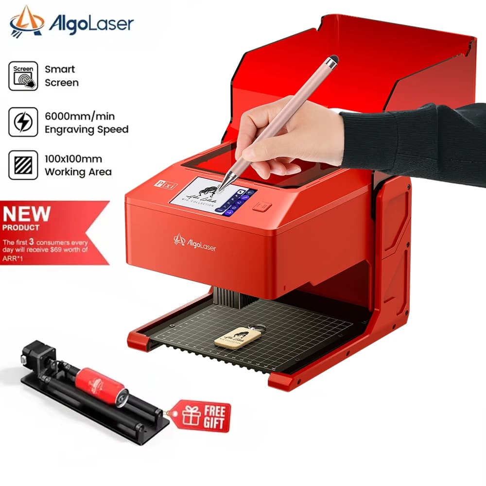 Algolaser PIXI First Level of Input Mini Engraver Laser DIY Closed Portable 3W 5W 10W Diodo Smart AlgoType Laser Marker