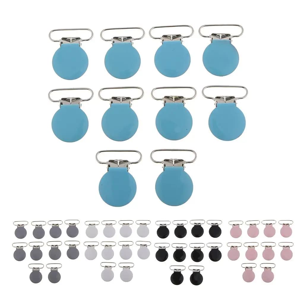 Clip per ciuccio Clip per reggicalze Bottone vibrante per indumenti Accessori per vestiti per ciuccio Massaggiagengive per bambini